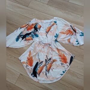 Floral Print Women's Babydoll Tunic